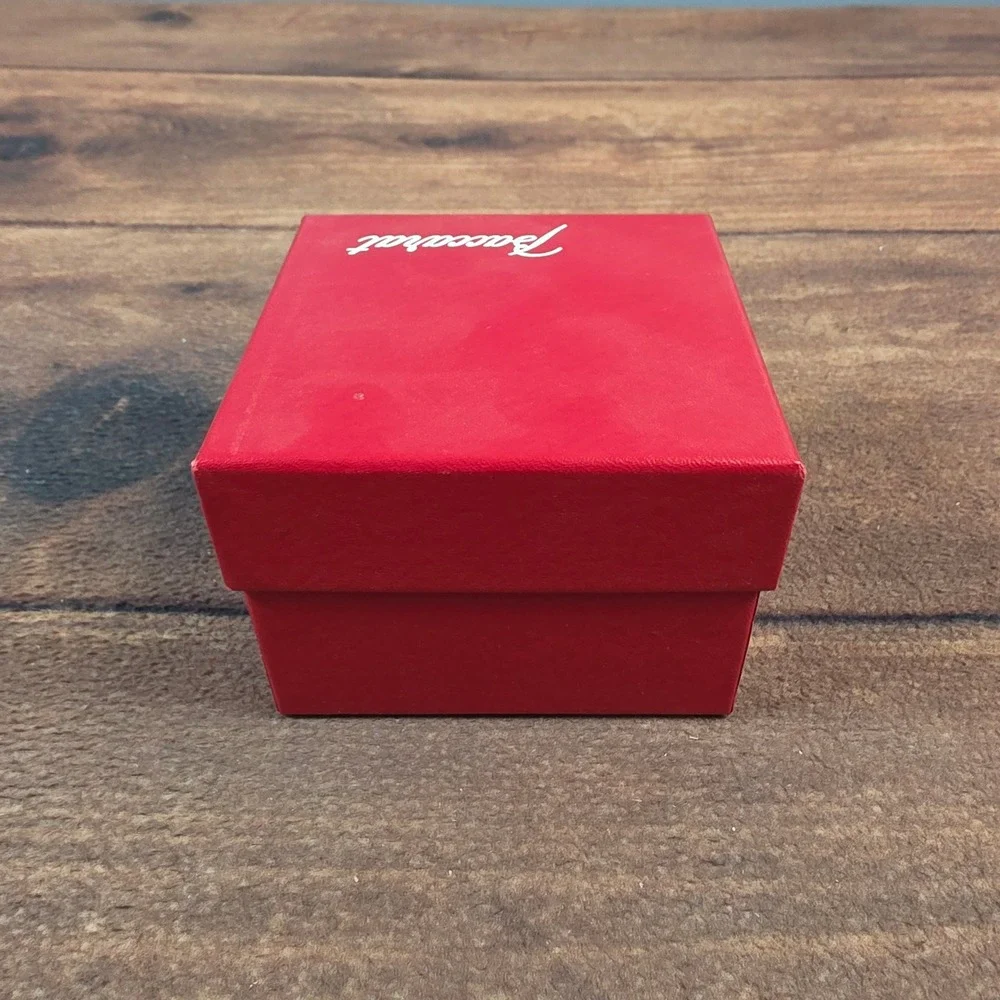Baccarat Jewelry Gift Box OS Red Excellent Square Logo Presentation Pouch